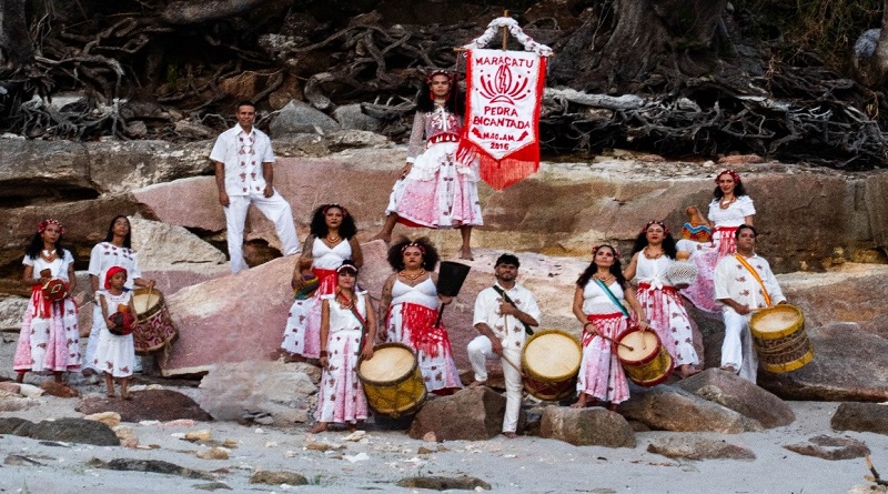 Maracatu Pedra Encantada chega ao Sairé 2026 para apresentação em Alter do Chão